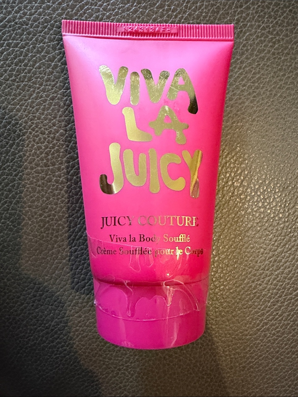 Juicy Couture Viva La Juicy Body Soufflé - Bright Pink with Gold Text